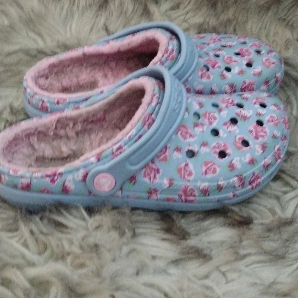 Croc floral for little girls big girls